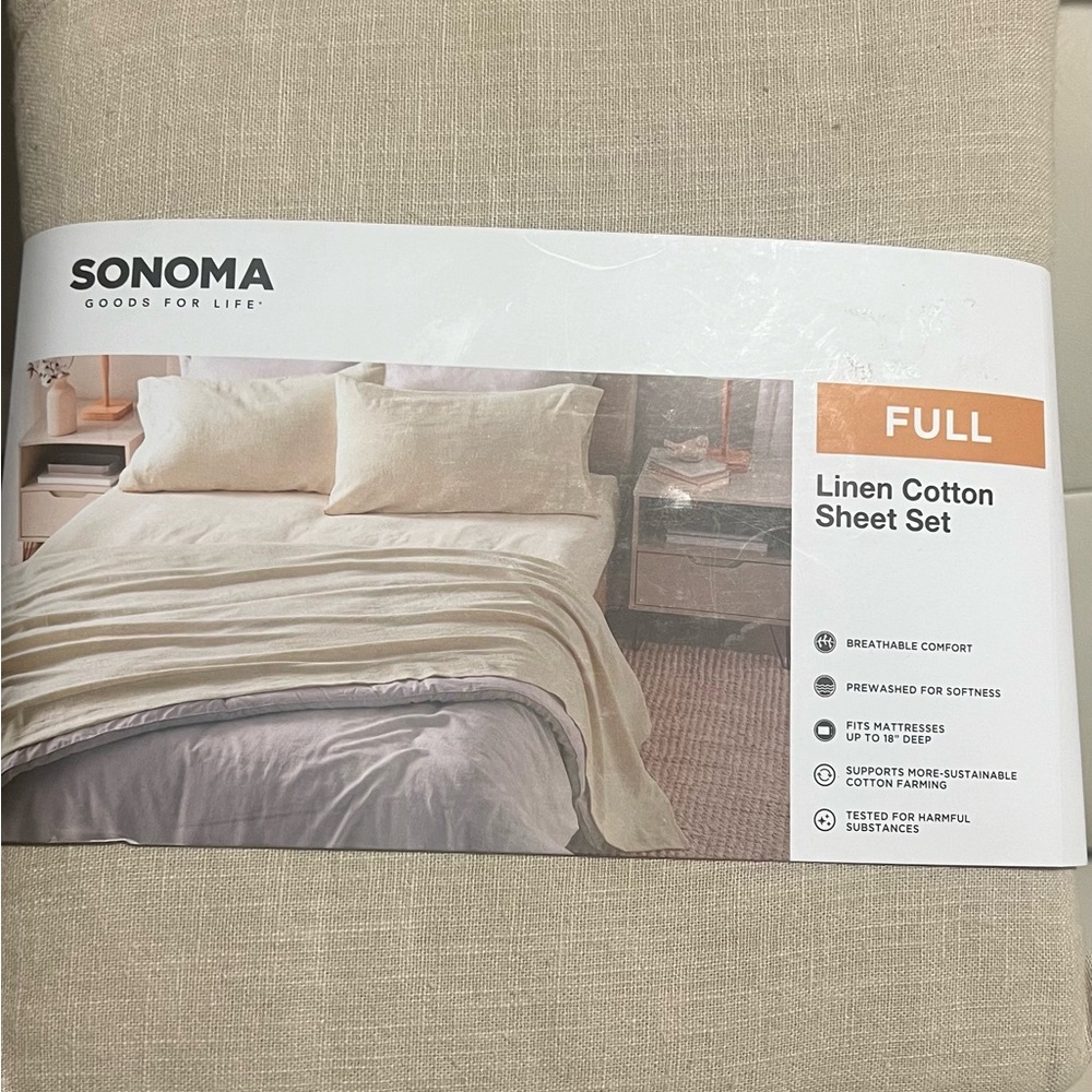 🔥Linen Cotton Full Sheet Set🔥
Limited inventory